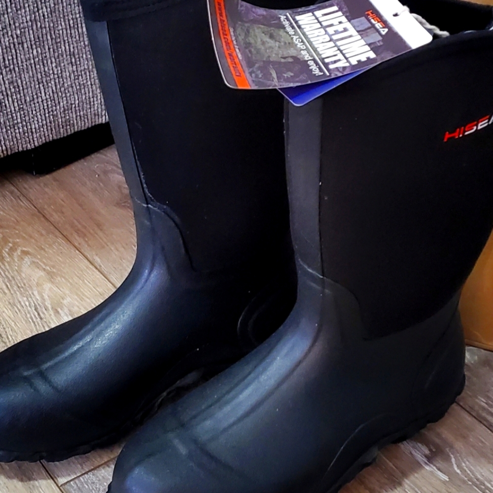 Mens Neoprene Rubber Boot HISEA SIZE 10 NWTS